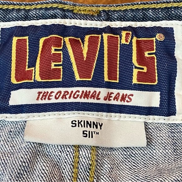 Levi's The Original Jeans Skinny 511 Size 31 X 32 Denim Cotton - Picture 9 of 10